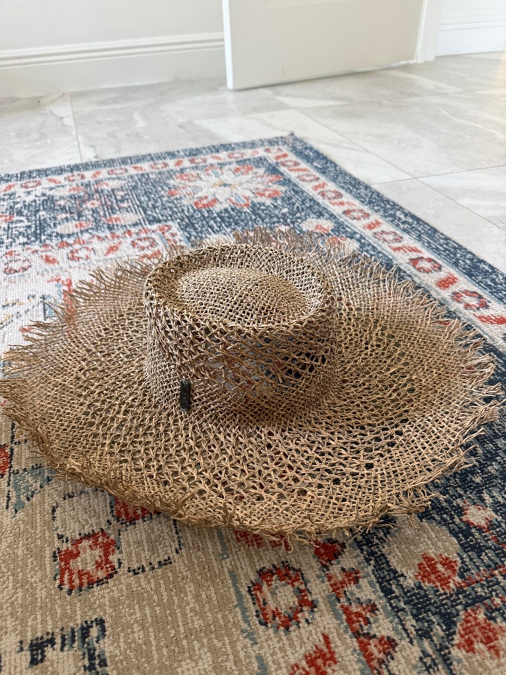 Hurley Woven Straw Sun Hat in Natural Tan